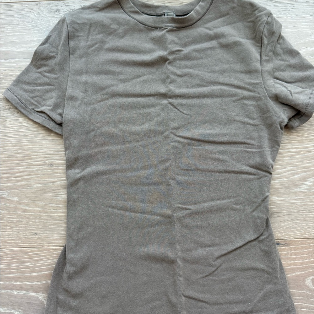 SKIMS Light Brown T-Shirt